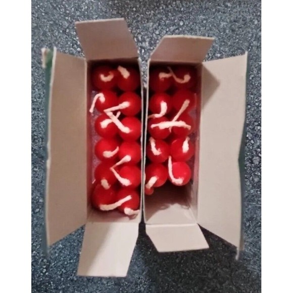 KURT S. ADLER 22 RED DRIPLESS 4" CANDLES FOR 1/2" CANDLE HOLDERS & ANGEL CHIMES - Picture 5 of 5